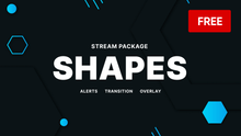 Load image into Gallery viewer, Shapes - FREE Twitch Overlay and Alerts Package for OBS
