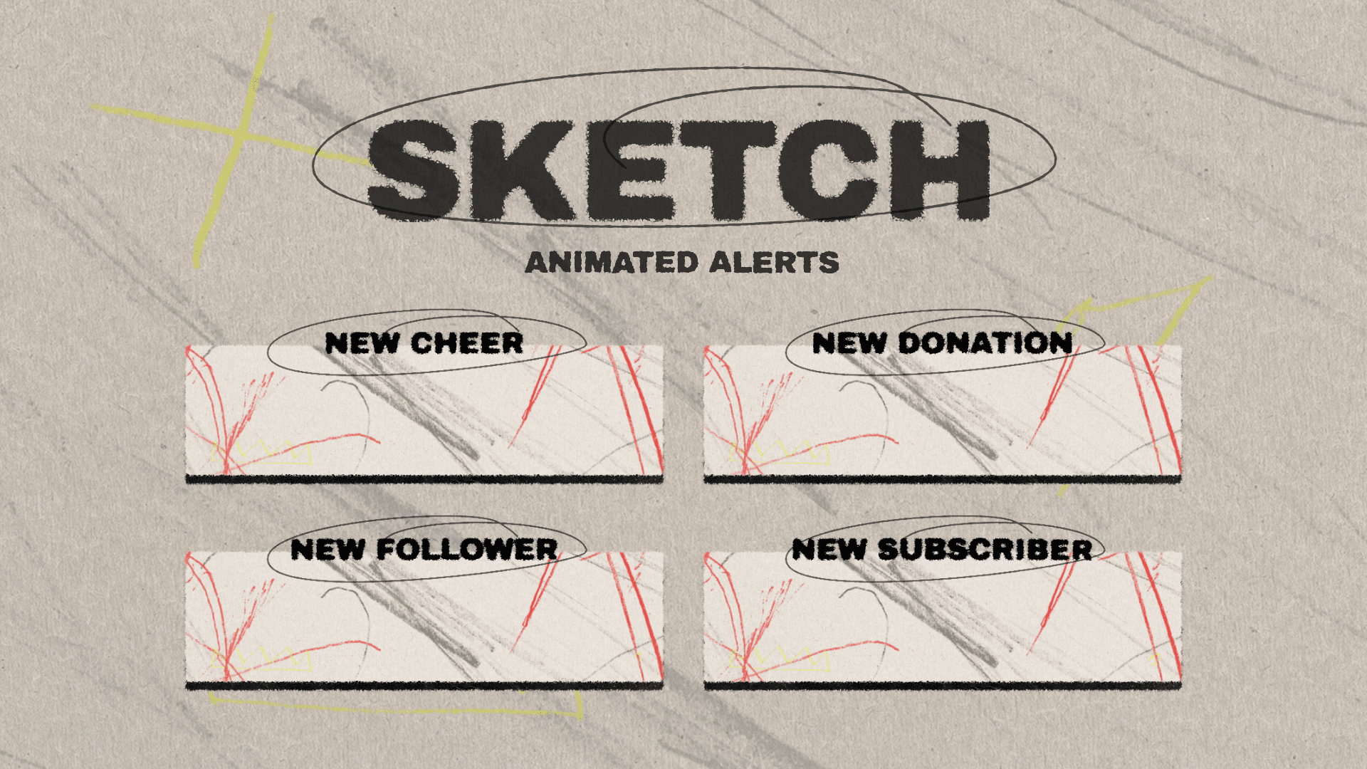 Sketch - Animated Alerts for Twitch, Youtube and Facebook Gaming