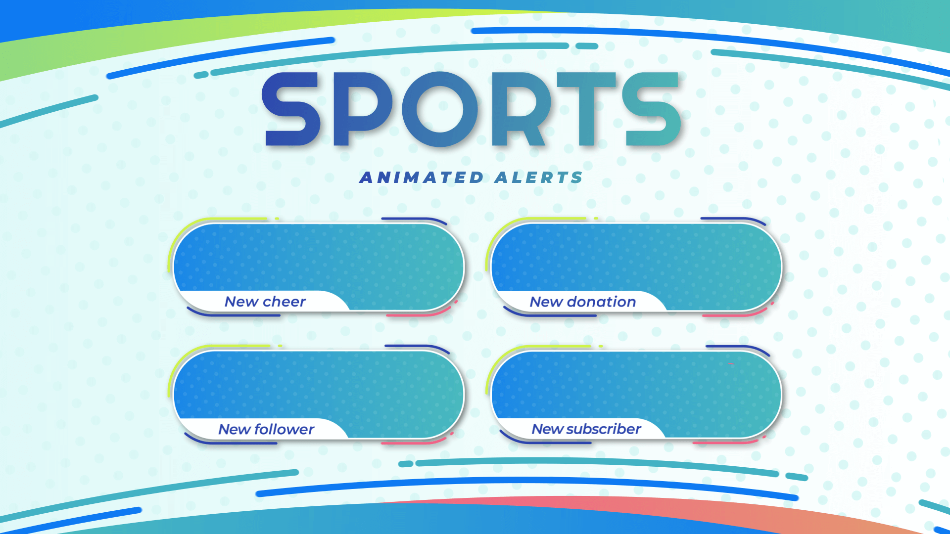 Sports - Animated Alerts for Twitch, Youtube and Facebook Gaming