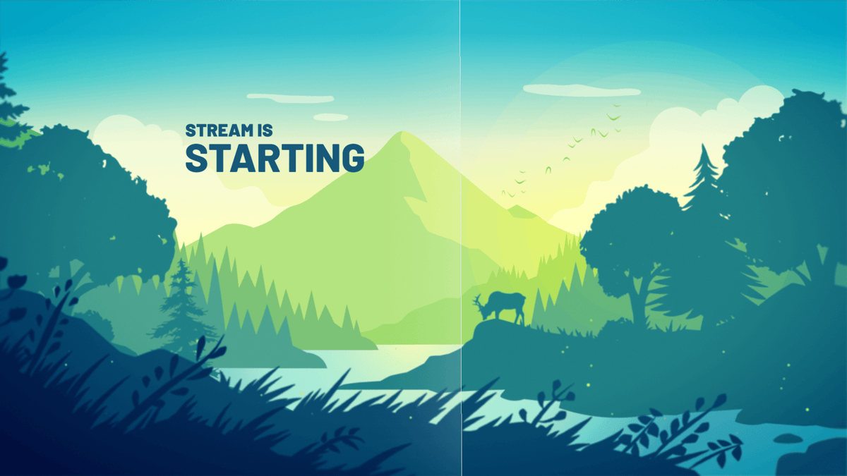 Spring Landscape - Twitch Overlay and Alerts Package for OBS Studio