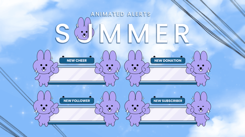 Summer - Animated Alerts for Twitch, Youtube and Facebook Gaming