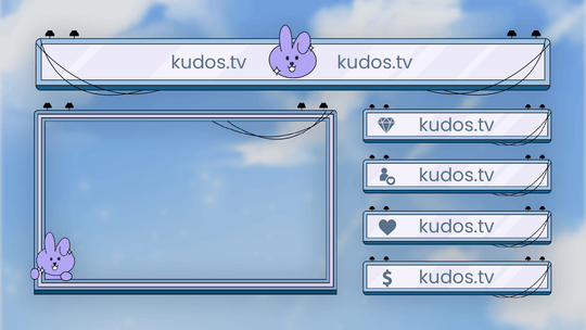 Summer — Stream Header, Label and Webcam Overlay Pack for OBS