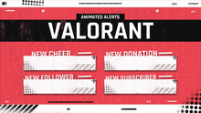 Load image into Gallery viewer, Valorant - Animated Alerts for Twitch, Youtube and Facebook Gaming
