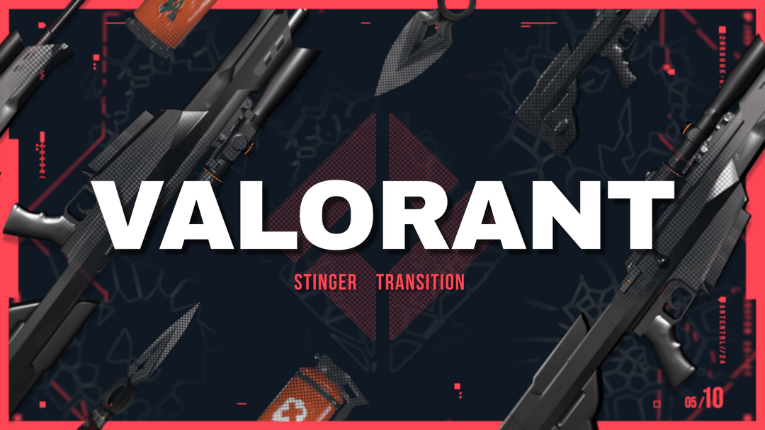 Valorant Esports - Stinger Transition for Twitch, Youtube and Facebook