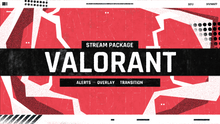 Load image into Gallery viewer, Valorant - Twitch Overlay and Alerts Package for OBS Studio
