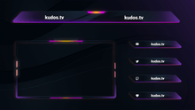 Load image into Gallery viewer, Vibrant — Stream Header, Label and Webcam Overlay Pack for OBS
