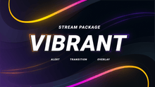 Load image into Gallery viewer, Vibrant Stream Overlay &amp; Alerts Package for Twitch and Youtube
