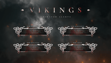 Load image into Gallery viewer, Vikings Animated Alerts for Twitch, Youtube, Facebook Gaming. Works with Streamlabs and Streamelements
