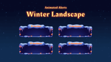 Load image into Gallery viewer, Winter Landscape - Animated Alerts for Twitch, Youtube and Facebook
