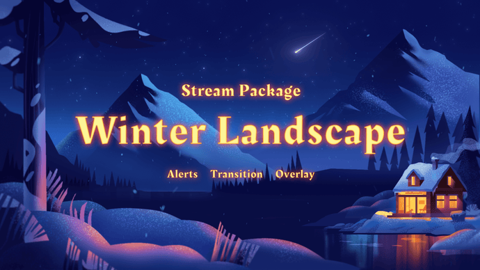 Winter Landscape - Twitch Overlay and Alerts Package for OBS Studio