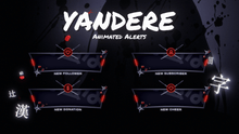 Load image into Gallery viewer, Yandere - Animated Alerts for Twitch, Youtube and Facebook Gaming
