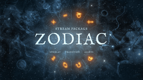 Zodiac Twitch Overlay and Alerts Package for OBS and Streamlabs